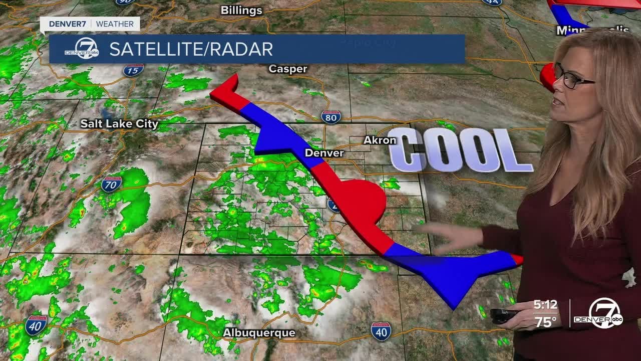 Heavy rain affecting Denver metro on Monday