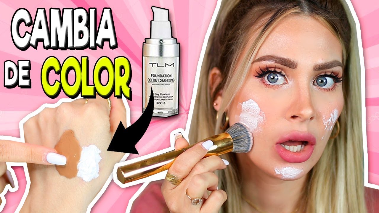 WTF! BASE VIRAL QUE CAMBIA DE COLOR ¿UNA BASE PARA TODOS LOS COLORES? TLM Color Changing Foundation