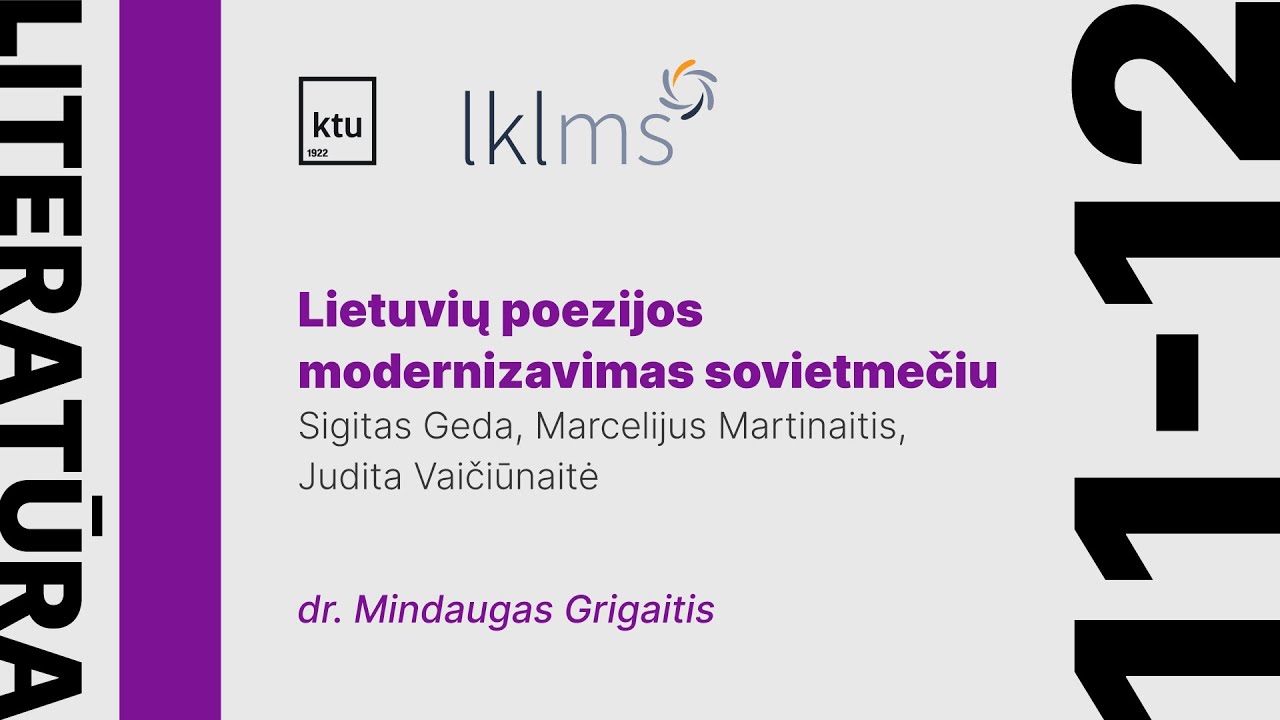Lietuvių poezijos modernizavimas sovietmečiu | 11-12 kl. literatūros kursas