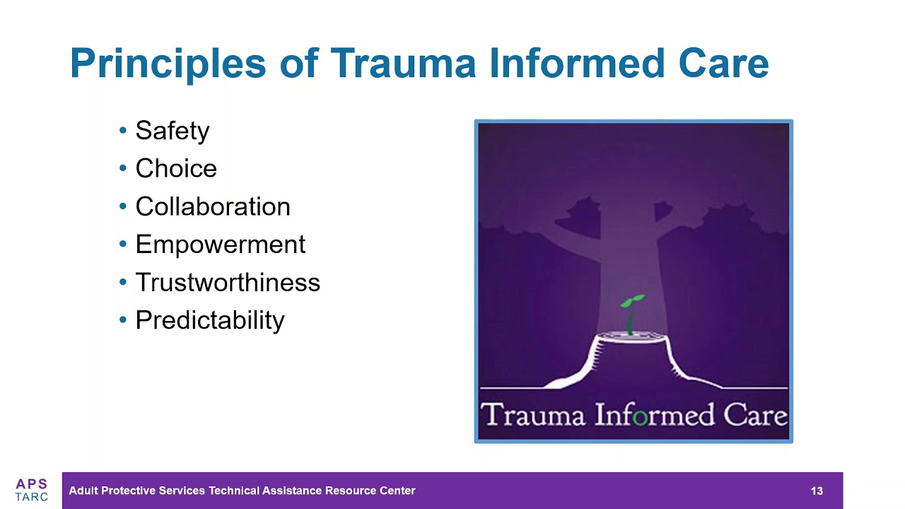APS TARC Webinar: Trauma Informed Care Approach to Elder Abuse