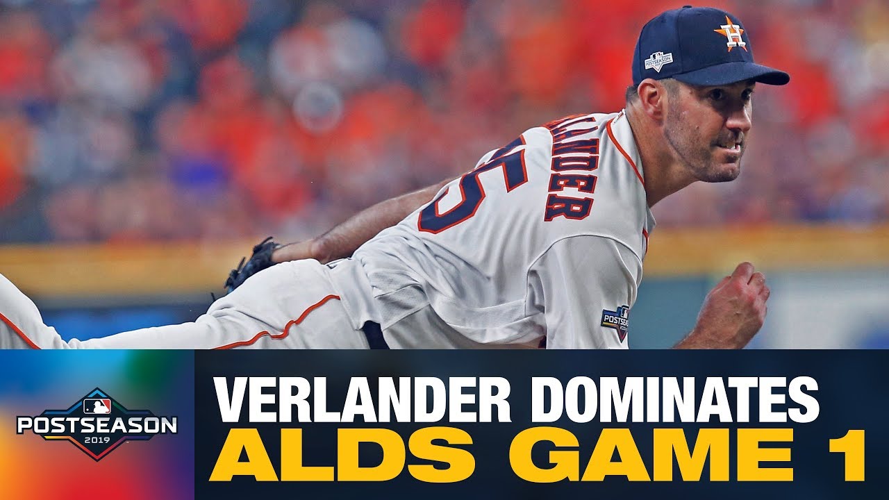 Astros' Justin Verlander (7 IP, 0 R, 8 Ks) shuts down Rays in ALDS Game 1 | Postseason Highlights