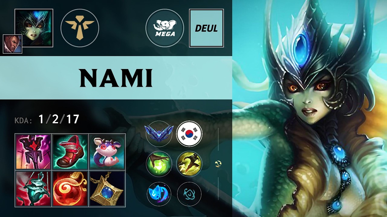 (MEGA DeuL) Nami Support vs Pyke - KR Diamond Patch 26.14