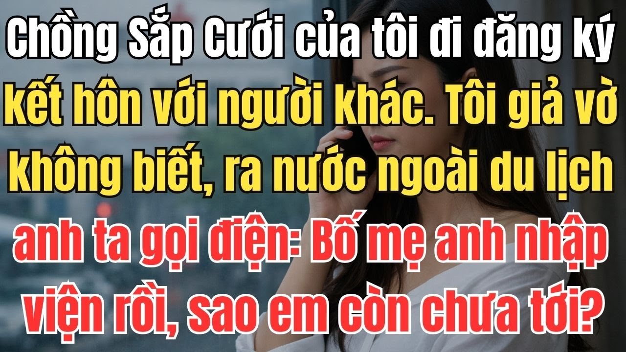 Chồng sắp cưới của tôi đã đi đăng ký kết hôn với người khác. Tôi giả vờ không biết, ra nước ngoài