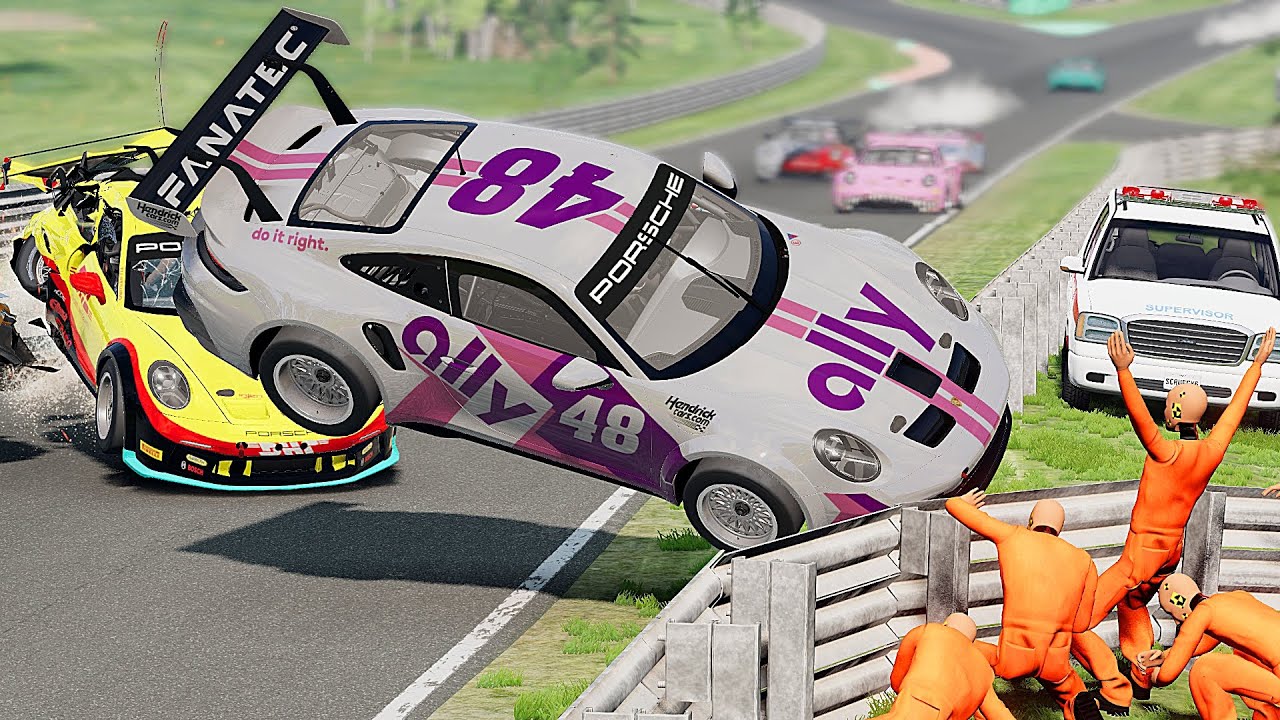 Realistic Racing Crashes #81 | BeamNG Drive