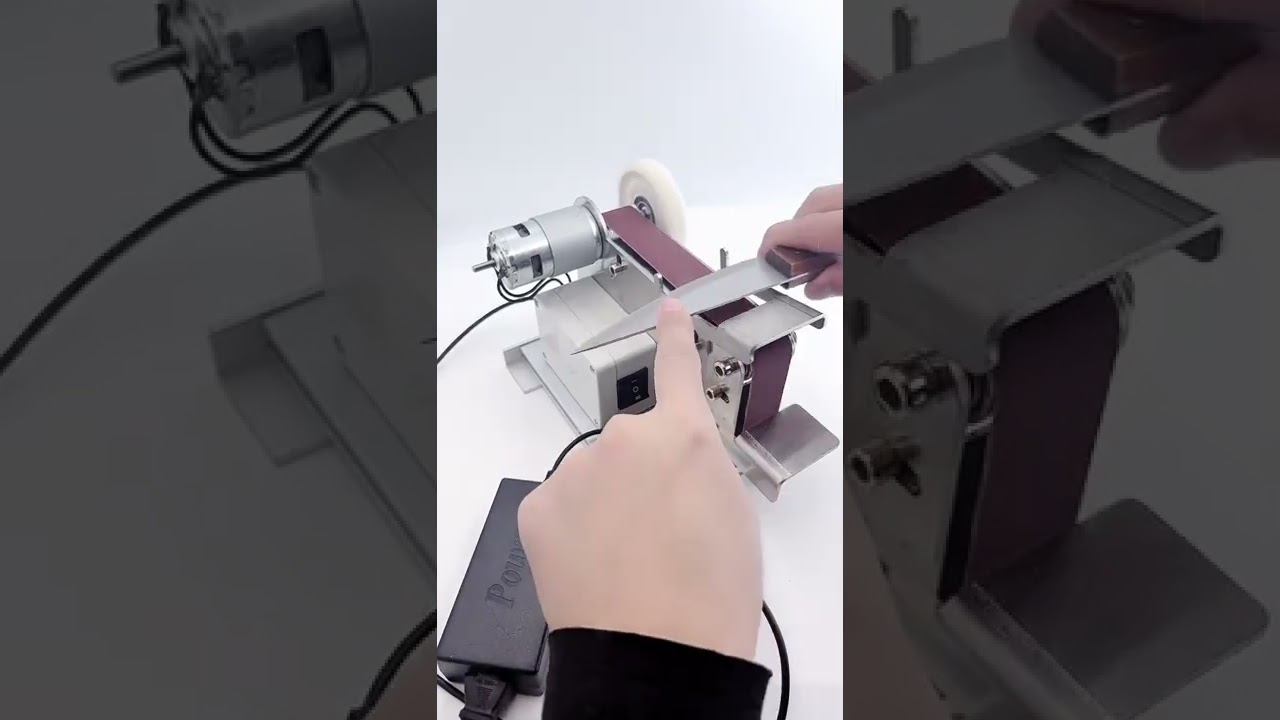 Mini electric sand belt machine knife grinder 110/220V