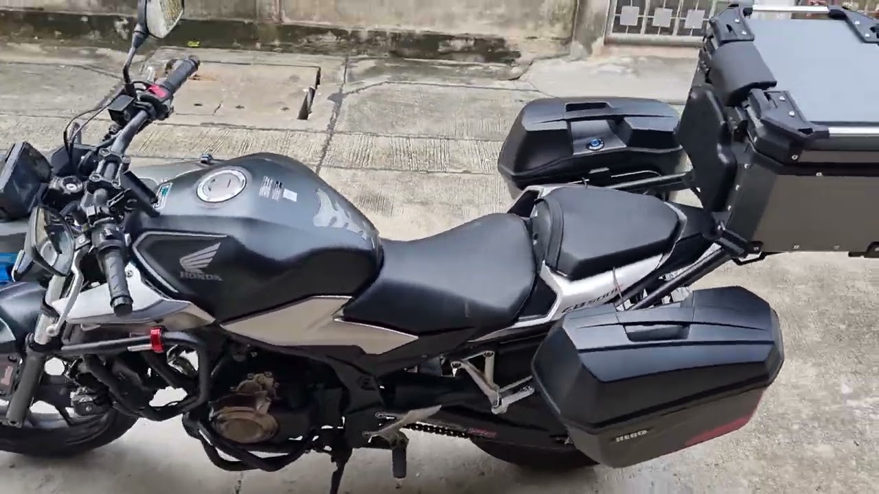 แนะนำวิธีการติดตั้งกล่องข้างพร้อมแร็คข้าง HERO X23 กับ HONDA CB500f