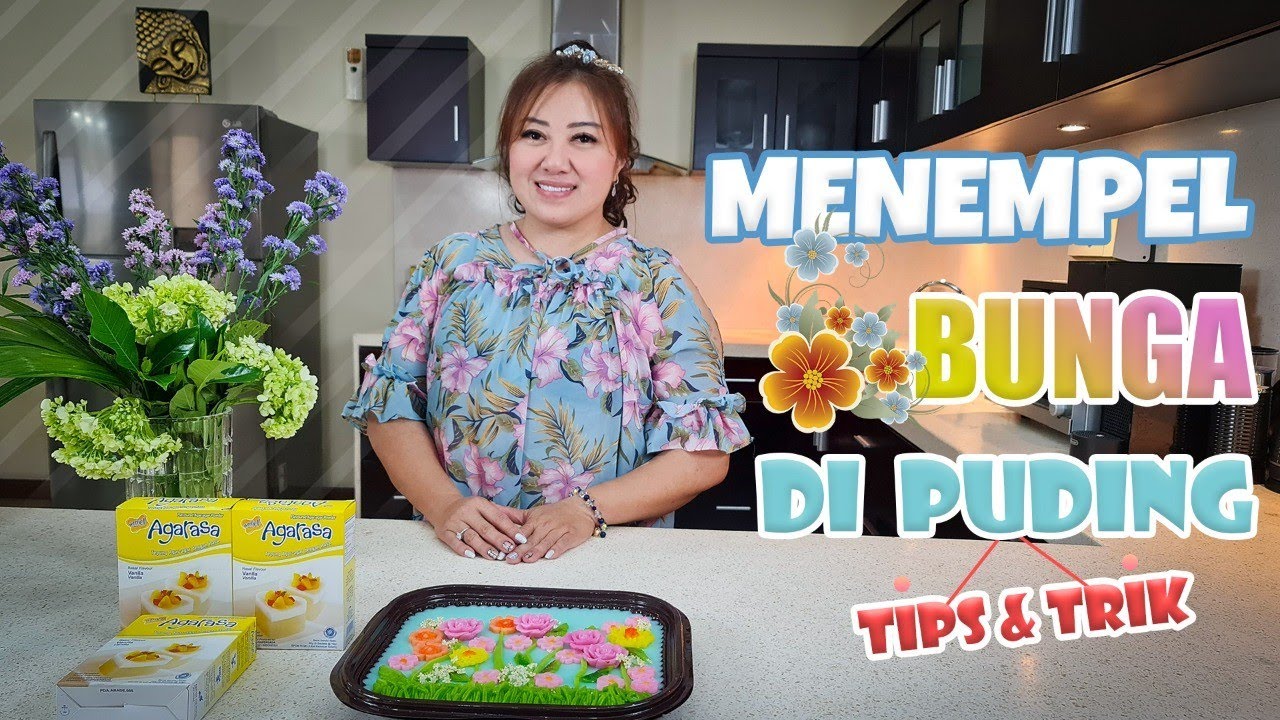 Tips & Trik - Cara Menempel Bunga di Puding