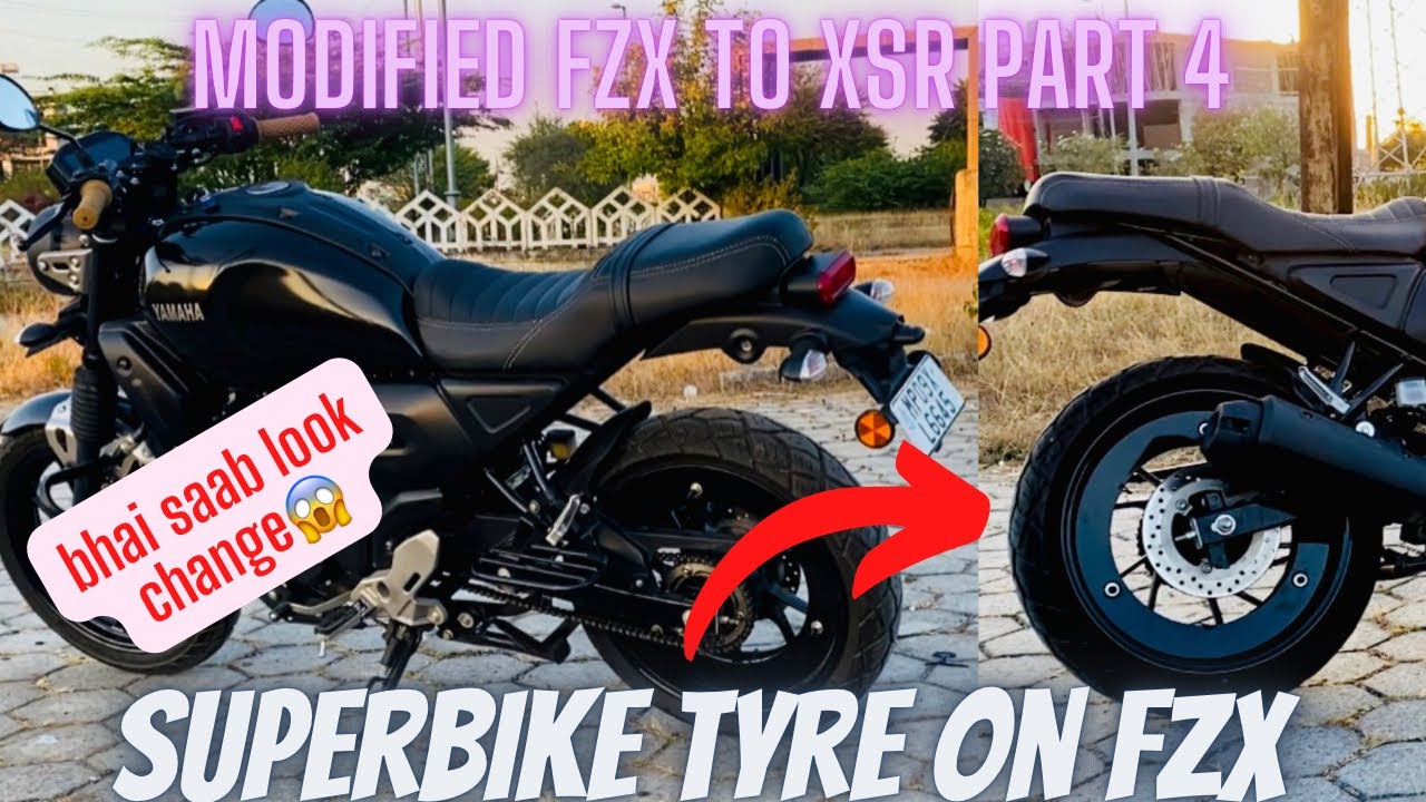 Fz-x Tyre Modified🥵🔥 Super Bike Tyre Look on FZ-x with Projekt Motorrad pro disc | PART-4