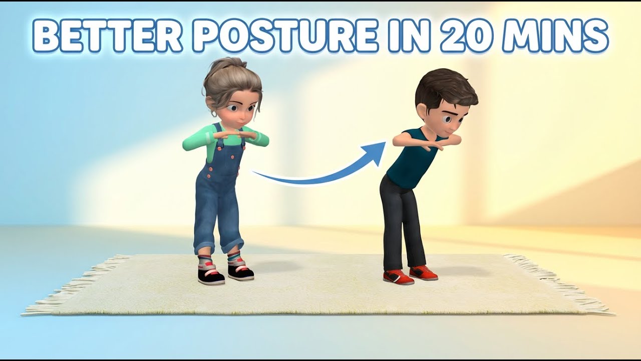 Kids Core Workout: Better Posture in 20 Mins!
