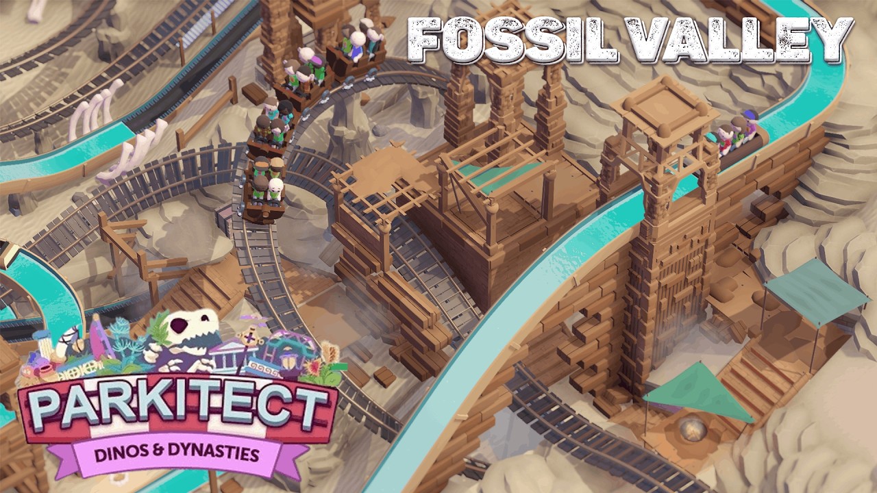 Parkitect - Dinos & Dynasties Campaign - Fossil Valley