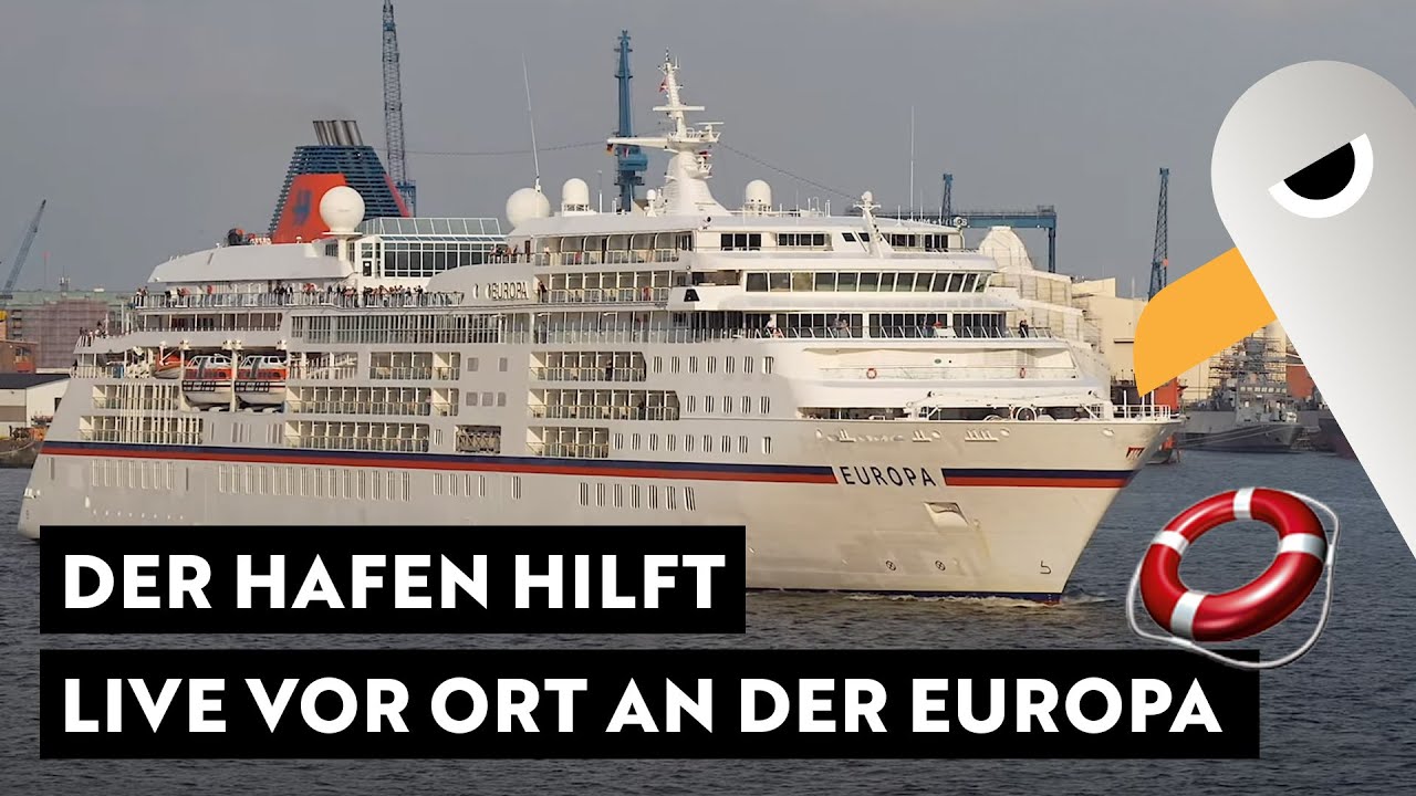 Der Hafen hilft 🛟 Live dabei: Möbelrettung vom Kreuzfahrtschiff EUROPA für guten Zweck