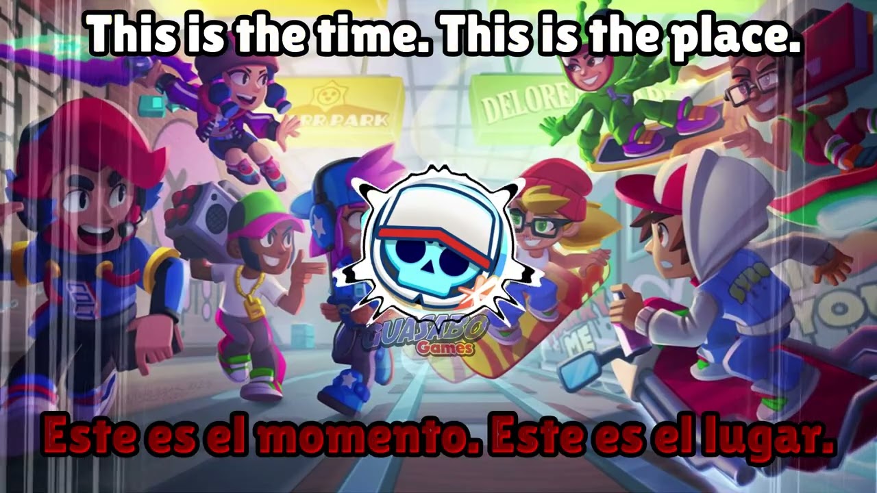 BRAWL STARS x SUBWAY SURFERS MENU THEME 1 LETRA SUB ESPAÑOL INGLES