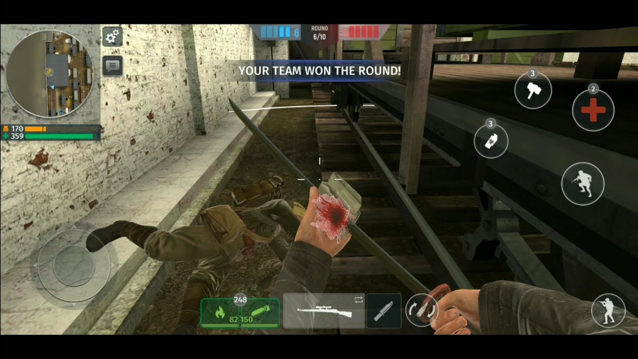 World War 2 Battle Combat New Update Station Map Knives Bomb mode Gameplay