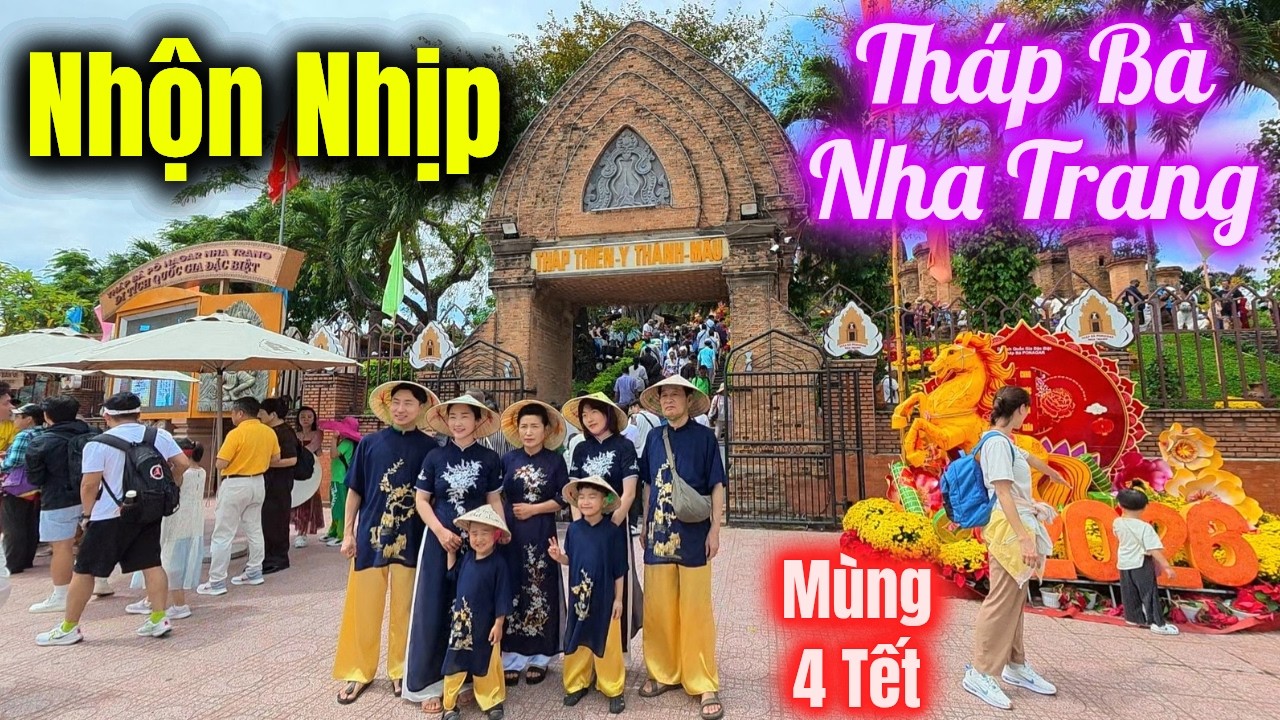 Mùng 4 Tết Rộn Ràng Nhộn Nhịp Khu Vực Tháp Bà Nha Trang.Nha Trang Hôm Nay/dân NhaTrang79.