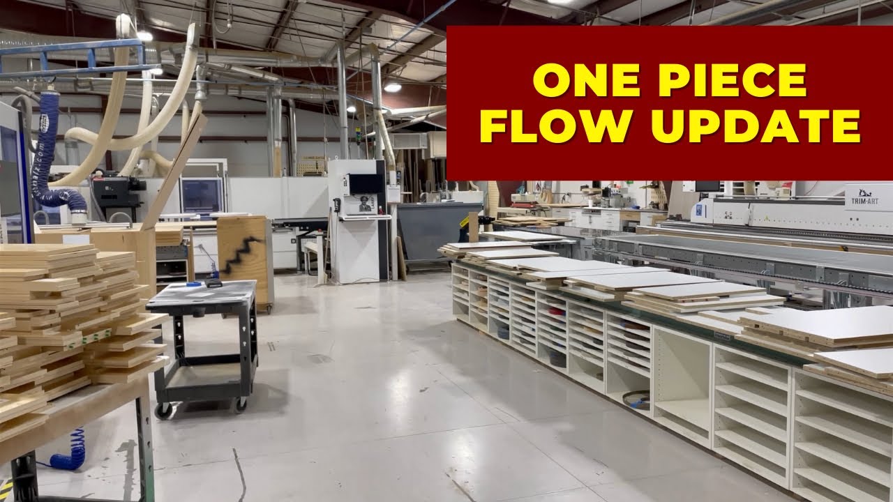 Woodshop one piece flow update for cabinet box assembly - lean improvement