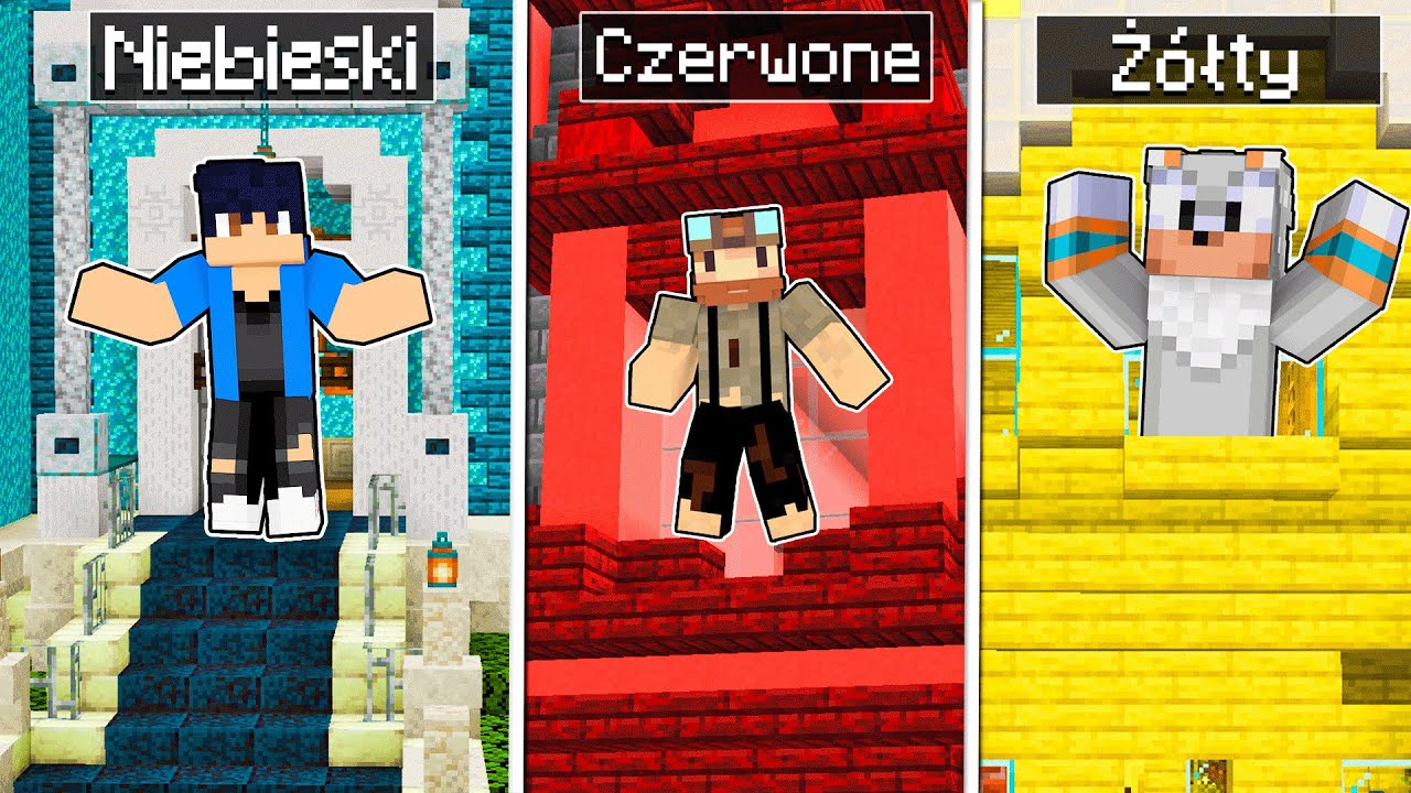 ZBUDUJ DOM W WYLOSOWANYM KOLORZE! (Minecraft)