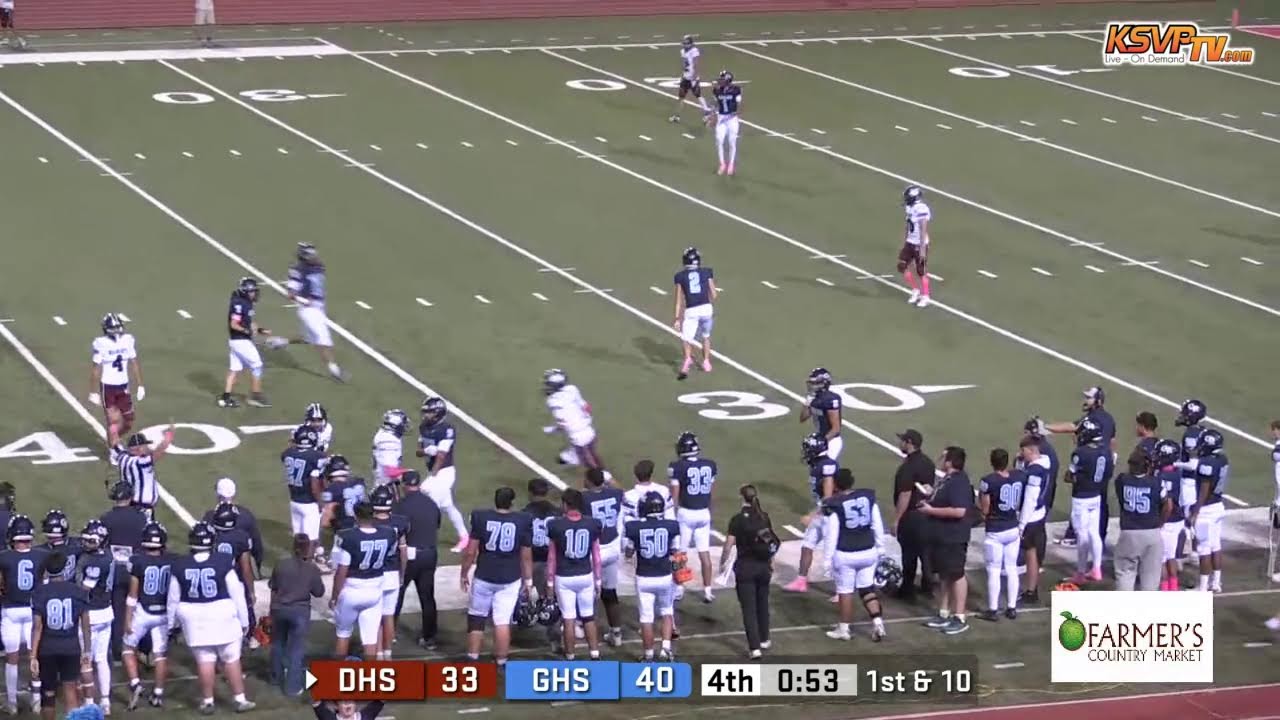 4-2 Goddard Football vs. Deming 0-6