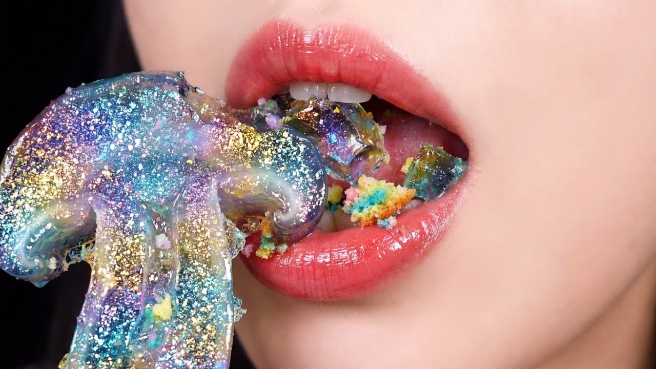 asmr 색깔 젤리 JELLY FOOD MUSHROOMS CUTE MOUTH EATING JELLY MUSHROOM SO YUMMY (asmrsound)