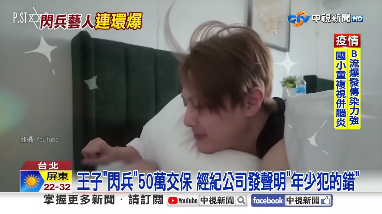 王子閃兵50萬交保 