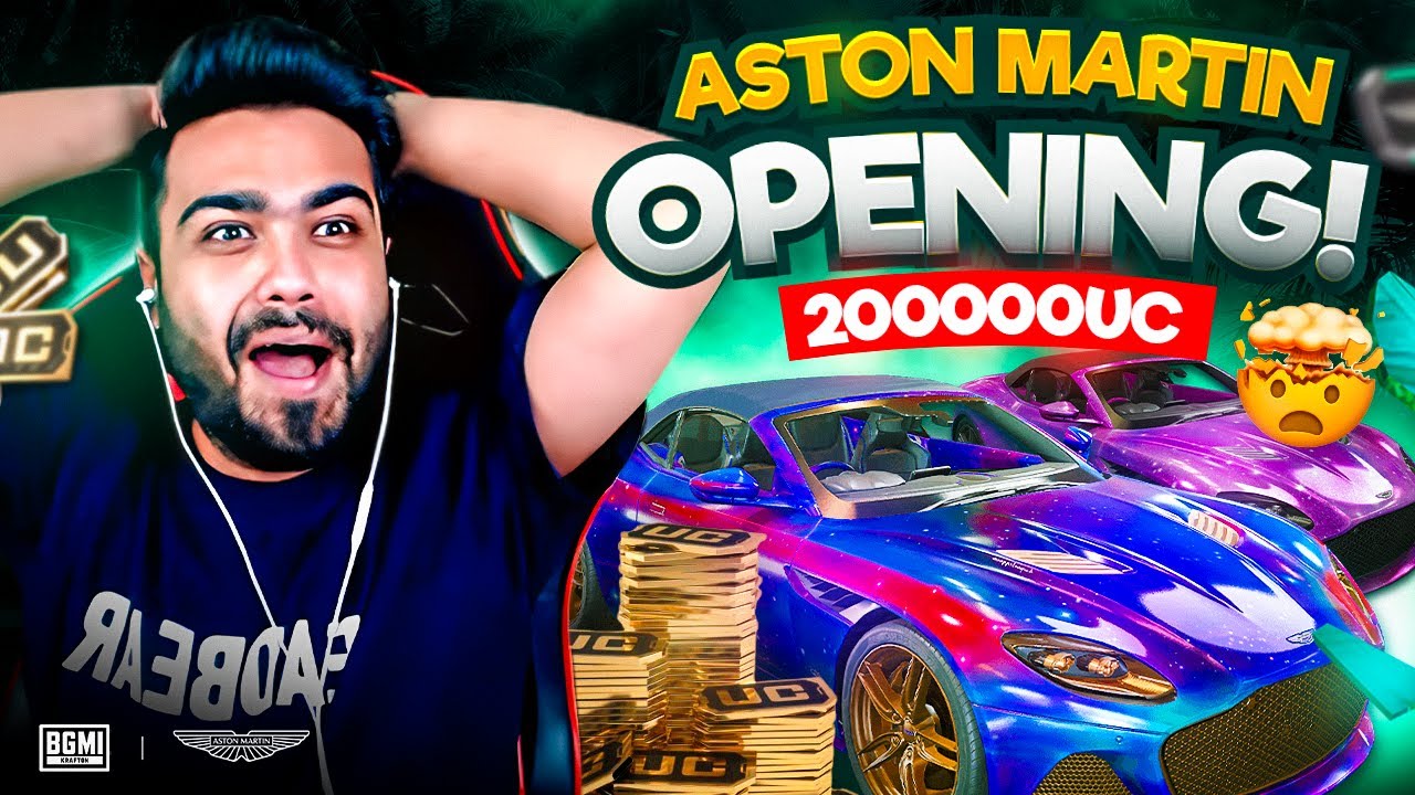 MAXED 2,00,000 UC MEGA ASTON MARTIN MASTERPIECE OPENING - BGMI 8bit MAMBA