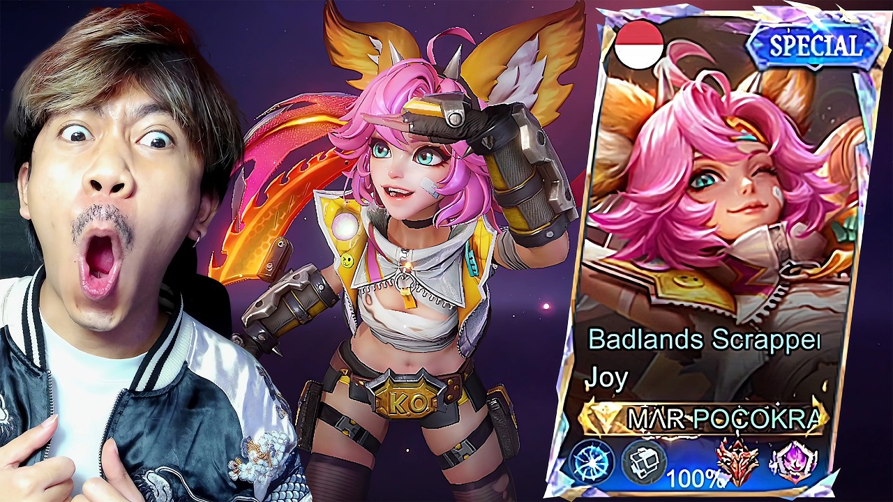 REVIEW SKIN SPECIAL JOY BADLANDS SCRAPPER GRATIS DARI MOONTON - Mobile legends