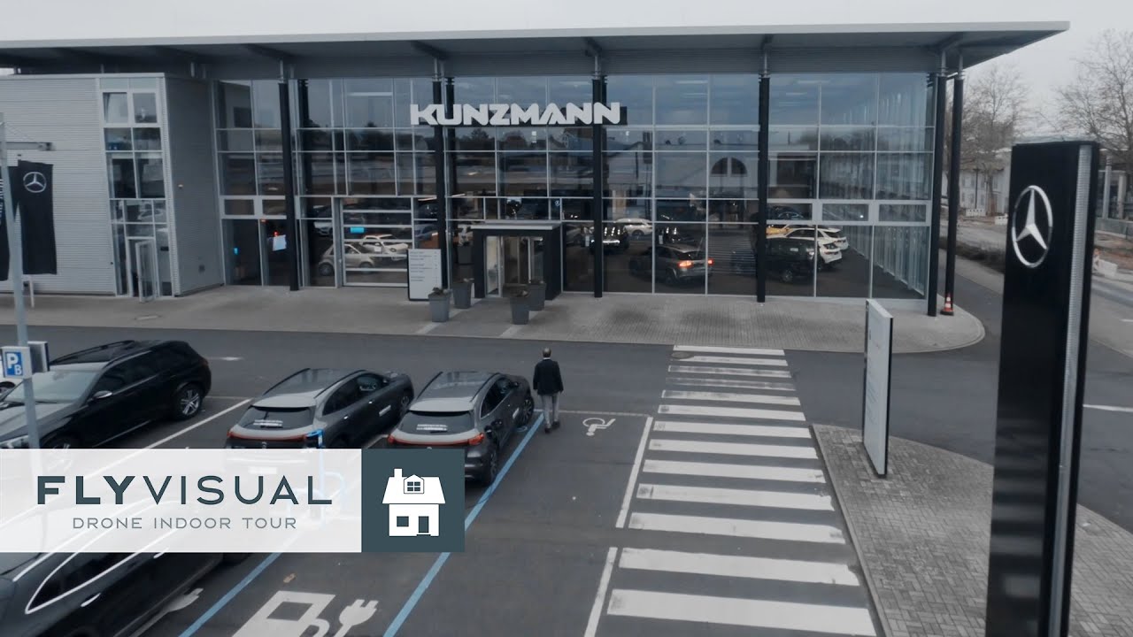 FPV-Drohnenflug im Mercedes Showroom | Indoor Drohnenvideo im Autohaus