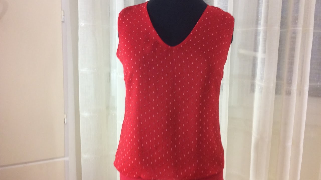 Couture Madalena - Coudre Un Petit Haut Doublé.