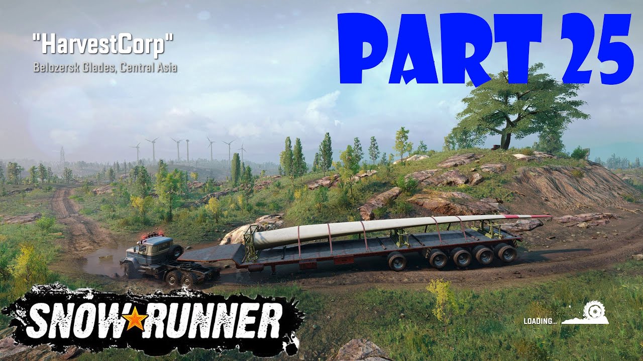 SnowRunner - BELOZERSK GLADES, CENTRAL ASIA - SEASON 8 - PART 25 #snowrunner  #season8 #truck