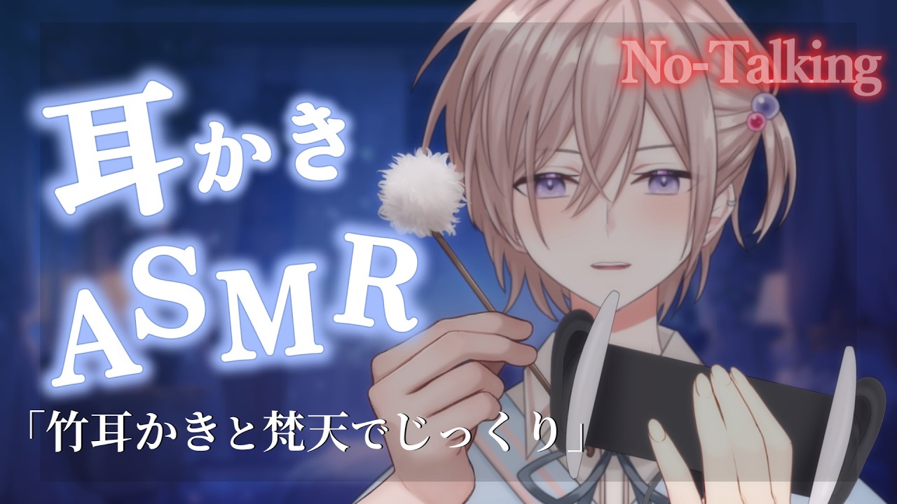 【ASMR】眠れる。竹耳かきと梵天でじっくり、念入りに隅々までカリカリする音【梵天/ 耳かき/睡眠導入/ Ear Cleaning】 [声なし-No Talking]
