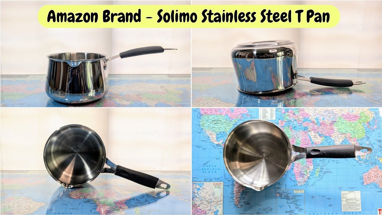 Amazon Brand - Solimo Stainless Steel T Pan Induction Base 1.5 Litre #indiaunboxed