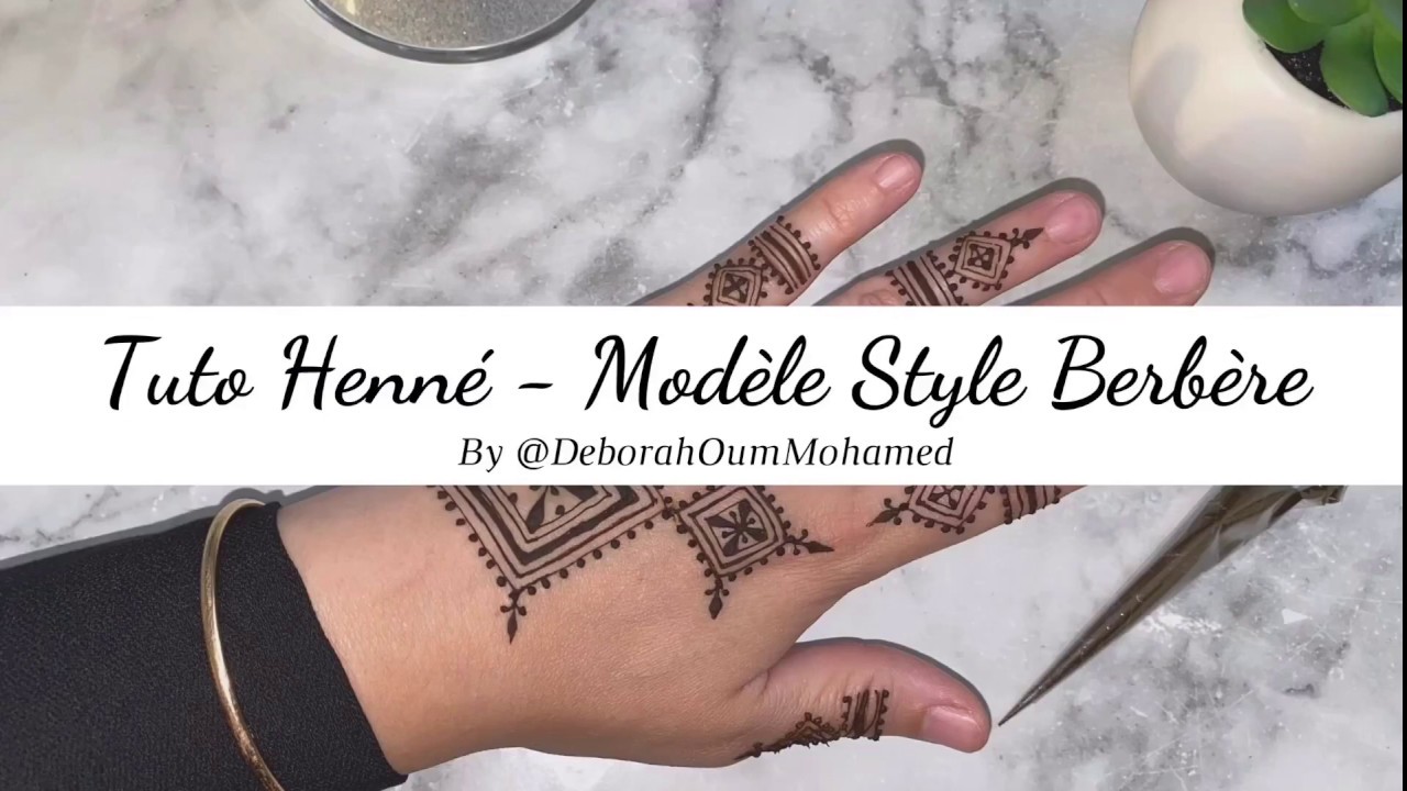 Tuto Henné - Modèle #3 Style Berbère