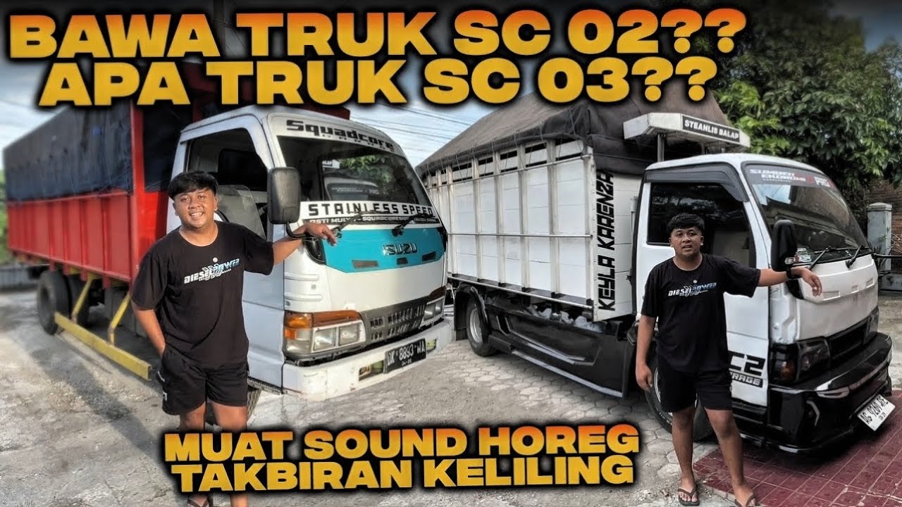BAWA TRUK YANG MANA⁉️ PERSIAPAN MUAT SOUND HOREG TAKBIRAN DI PATI