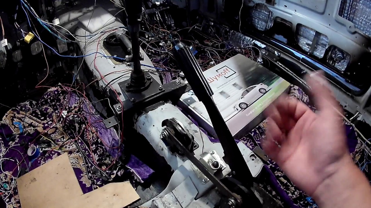 ВАЗ-2107 ПЕРЕДЕЛКИ перенос рукоятки кпп и ручника