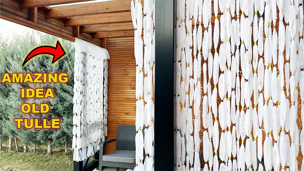 Incredible Recycling of Old Tulle Curtains / Amazing Idea