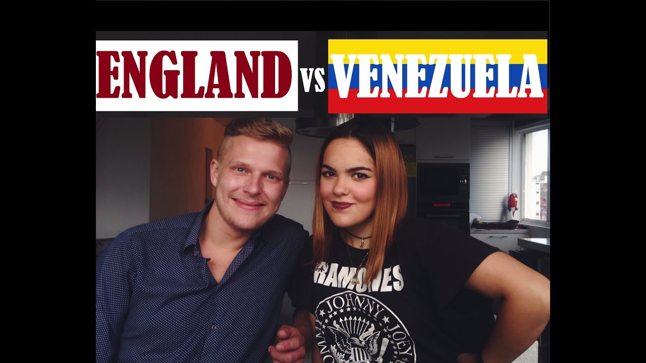 INGLES  HABLANDO ESPAÑOL Y PROBANDO COMIDA VENEZOLANA! ENGLAND VS VENEZUELA