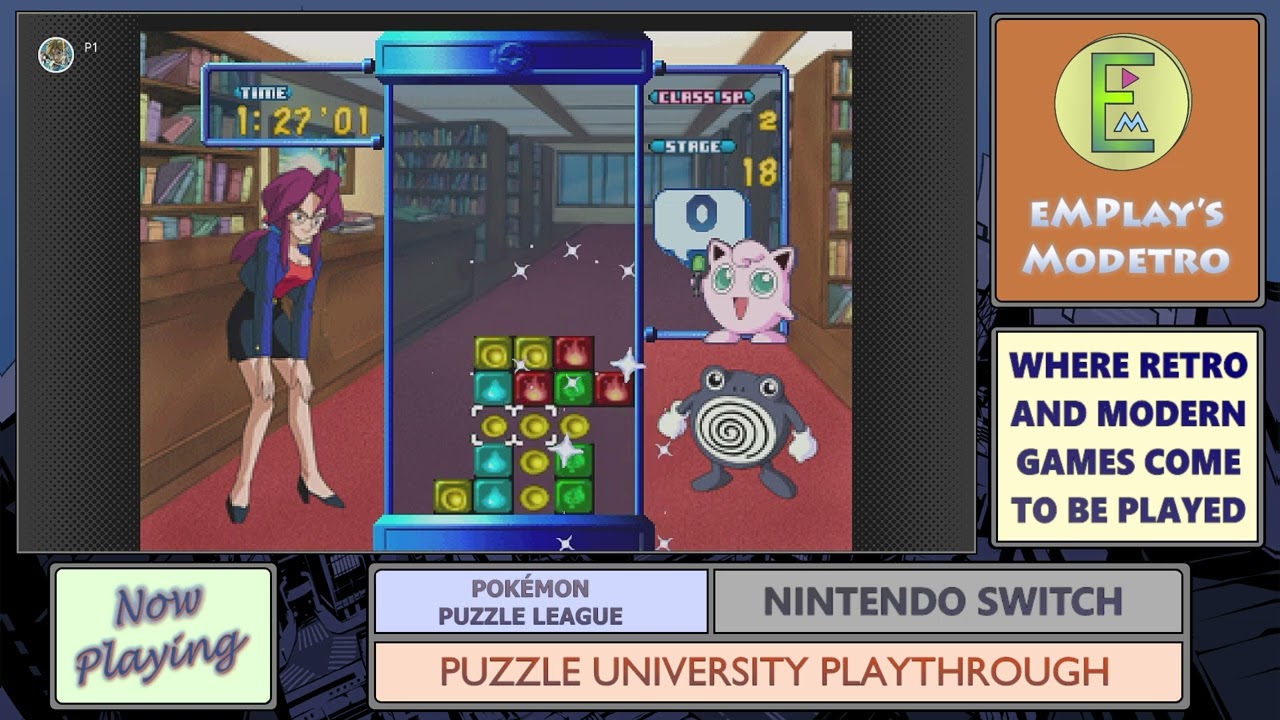 Pokémon Puzzle League - Puzzle University - N64 (Switch Online) - Class 2 - #98 - Special Stage 18