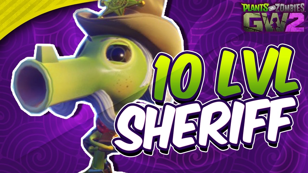 ¡LEYENDAS DEL GW1, EL GUISANTE SHERIFF DEL NIVEL 1 AL 10 EN UNA PARTIDA! - PvZ GW2
