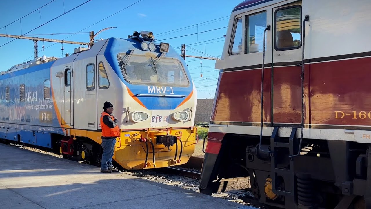 Maniobras con la MÁQUINA REGISTRADORA DE VÍAS en Chillán