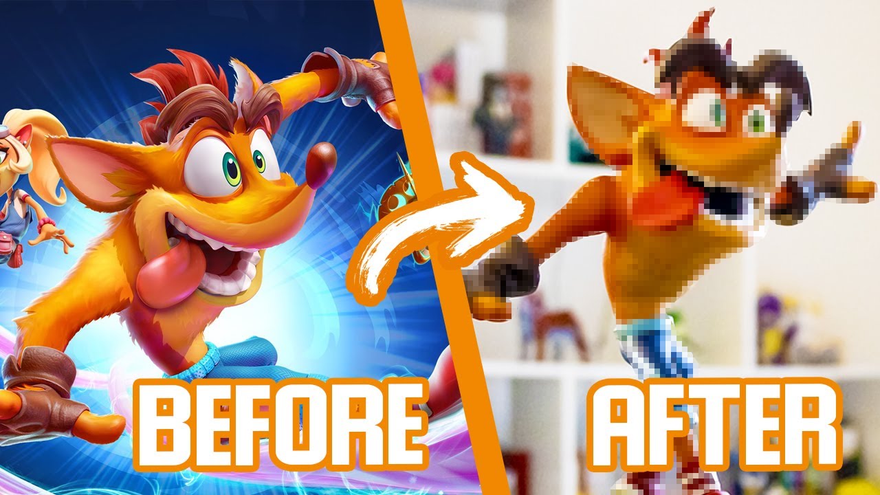 Sculpting Crash from Crash Bandicoot 4: It's About Time !