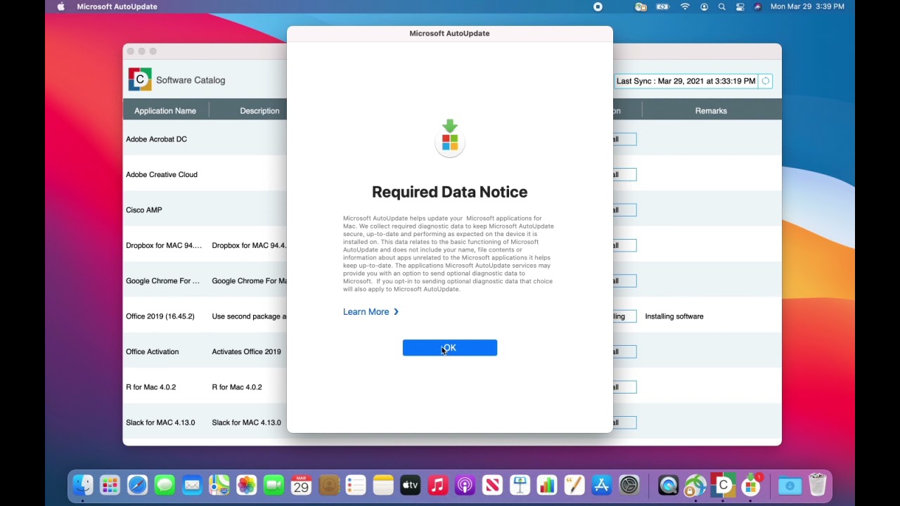 Mac: Installing Office 2019 using Self Service Portal