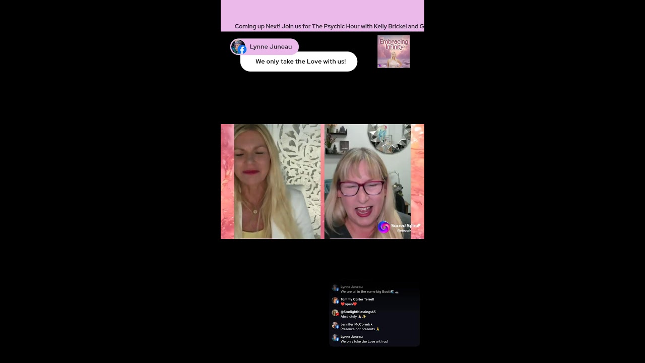 Embracing Infinity - Past Lives And NDE's With Guest Kelley Eckhardt, Psychic Medium  📱