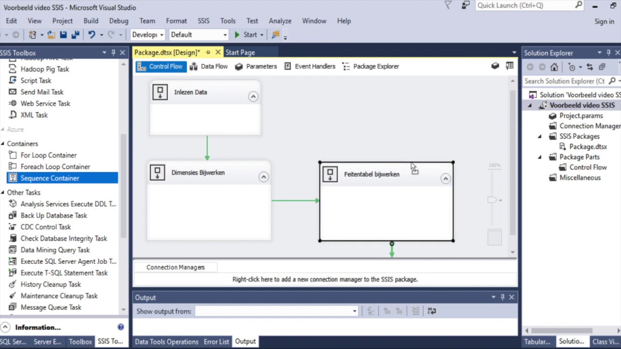 ETL Sequence container in SSIS