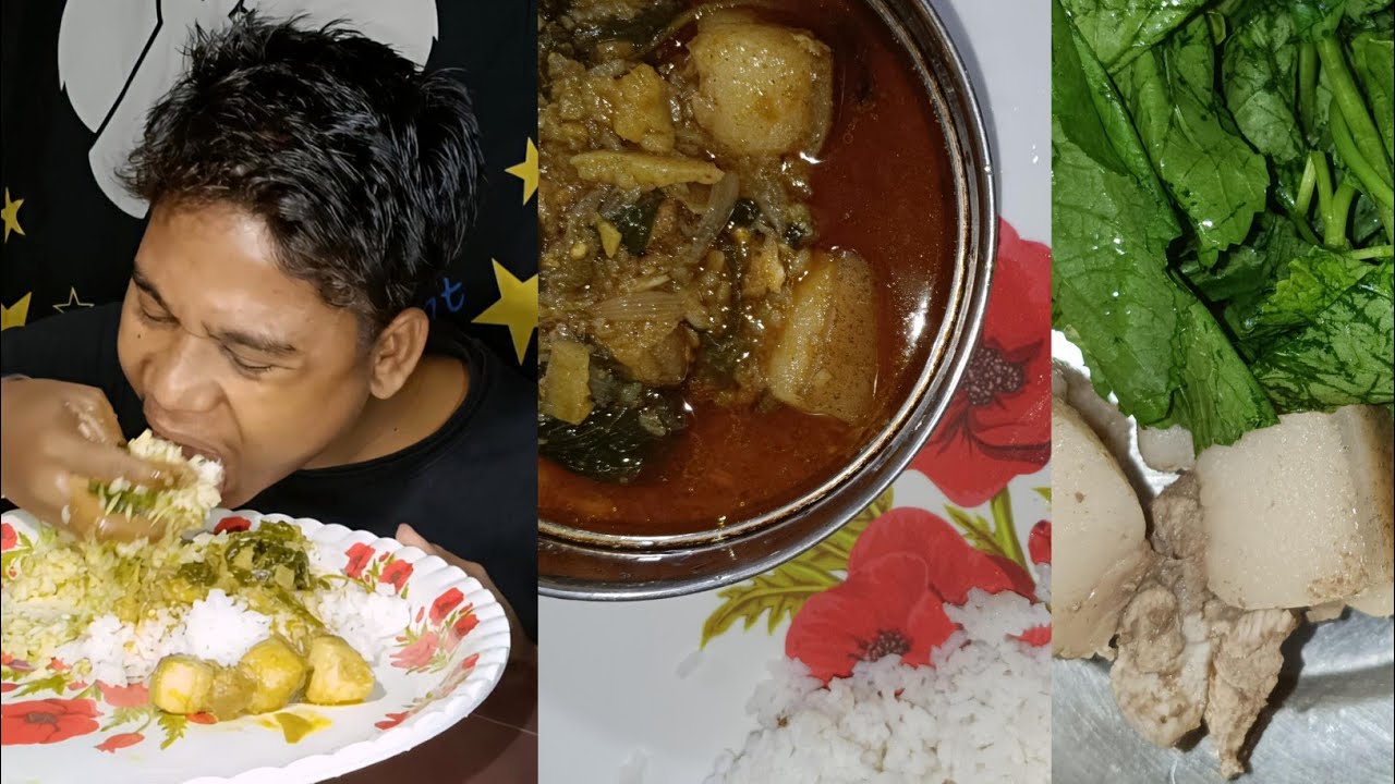 Today Special Food, Pork Curry With Local New Rice, Northeast Food, Tribe Boys, Mukbang 🤤🤤