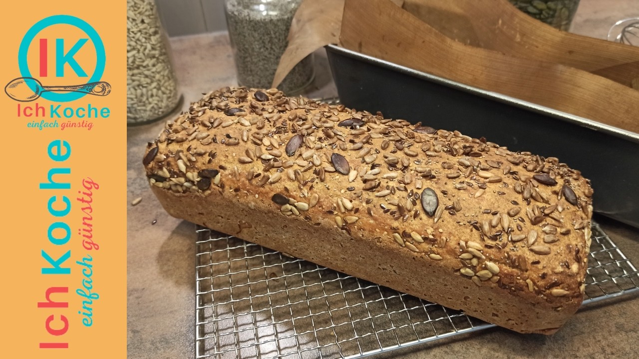 Самый простой хлеб из цельнозерновой муки: Без замеса, супер влажный и ароматный!