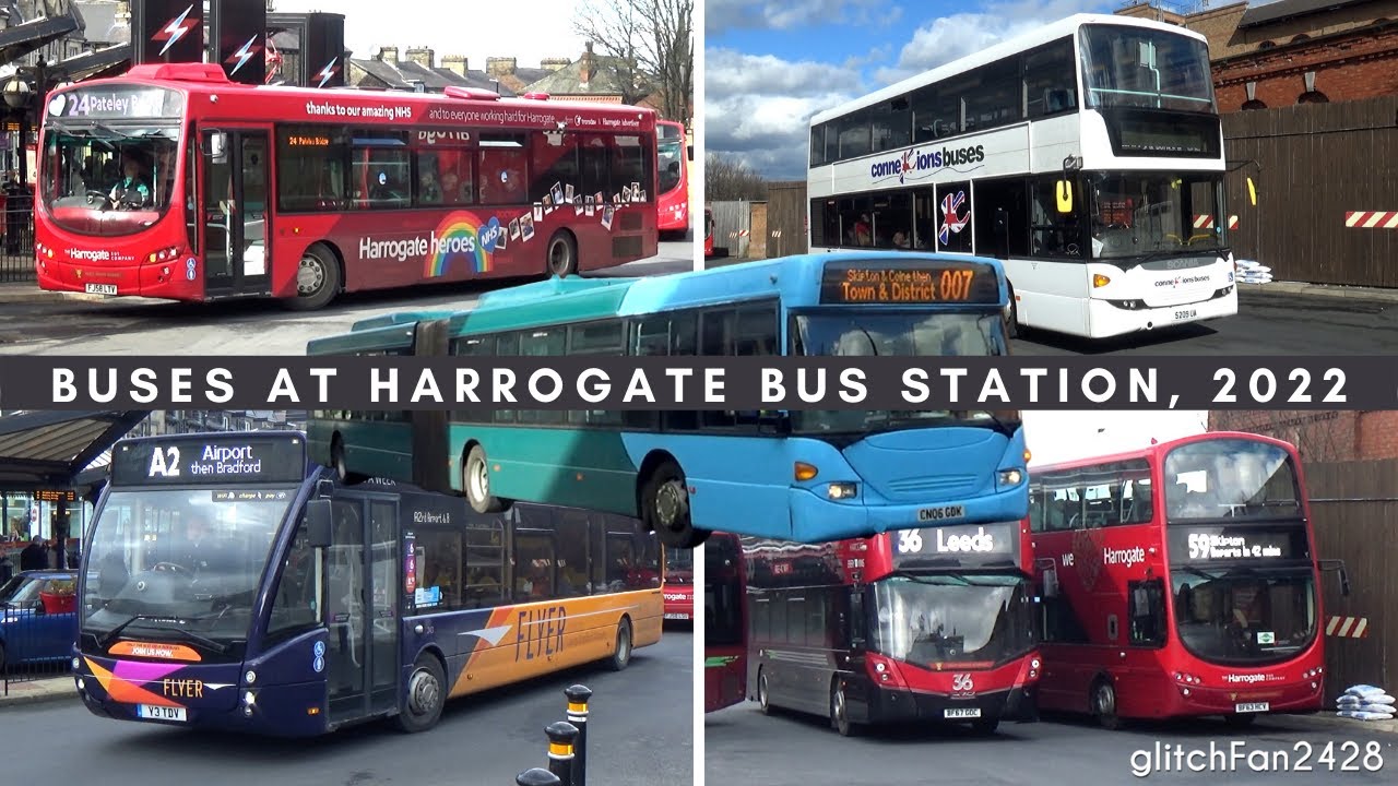 Buses at Harrogate Bus Station, 2022