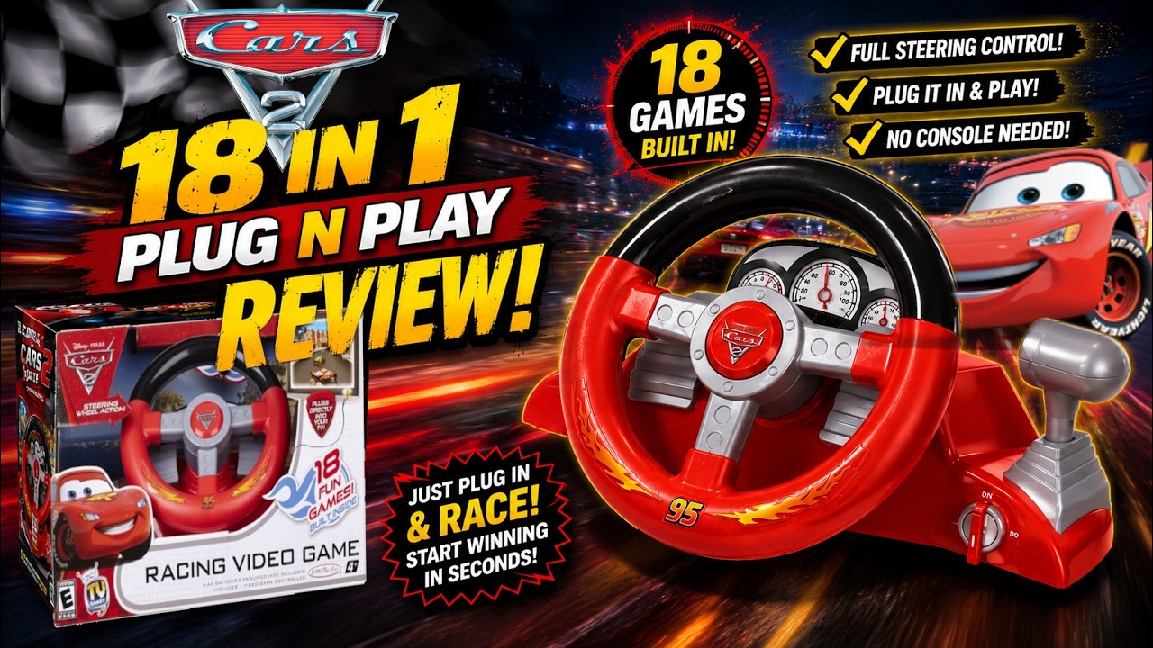 Cars 2 Plug n Play Review Disney Deluxe TV Games Play Drive and Go