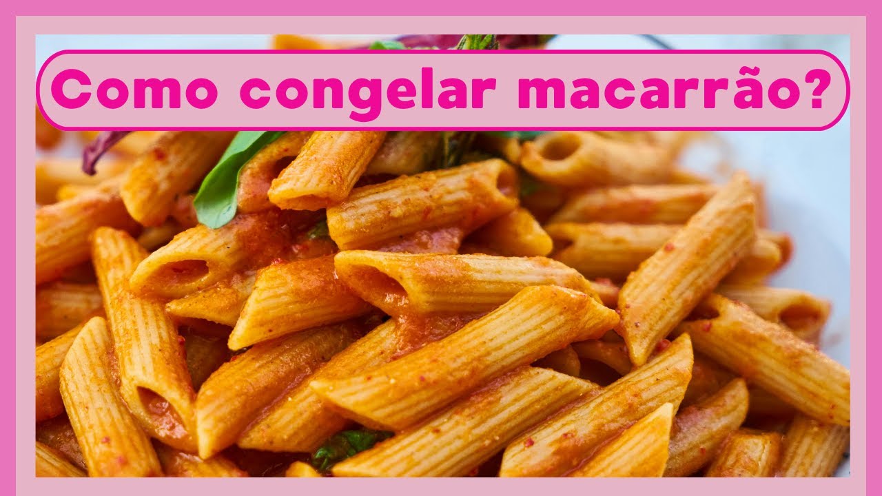 COMO CONGELAR MACARRÃO COZIDO COM MOLHO | Fica igual feito na hora  #congelamento #congelar