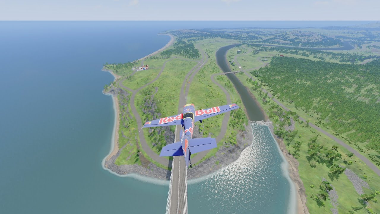 No Brakes at 500 km/h Bridge Test (BeamNG.drive)