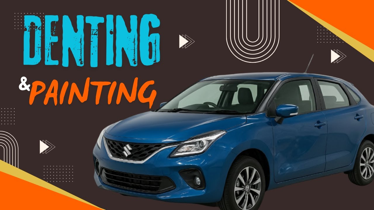 Blue Baleno Denting & Painting Full Process | From Dents to Shine ✨ | Car Restoration Video