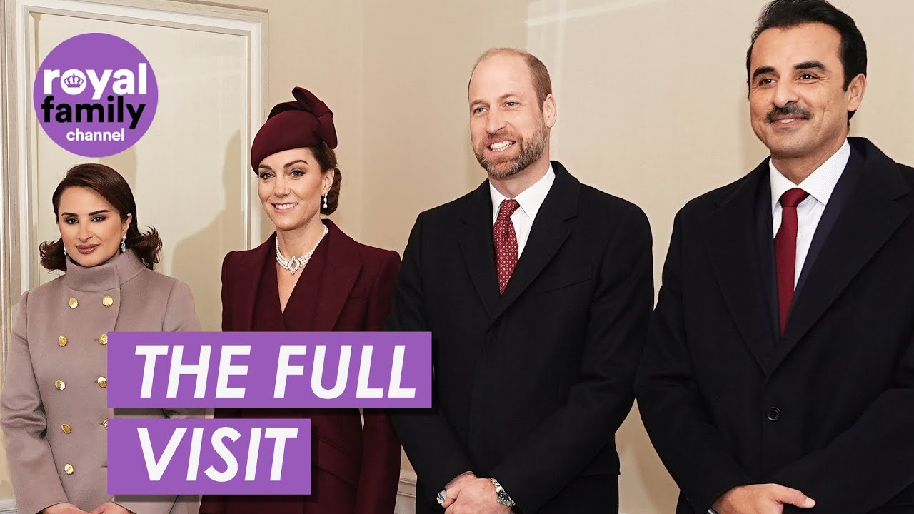Kate Returns as Royals Host Emir of Qatar | Full State Visit Highlights